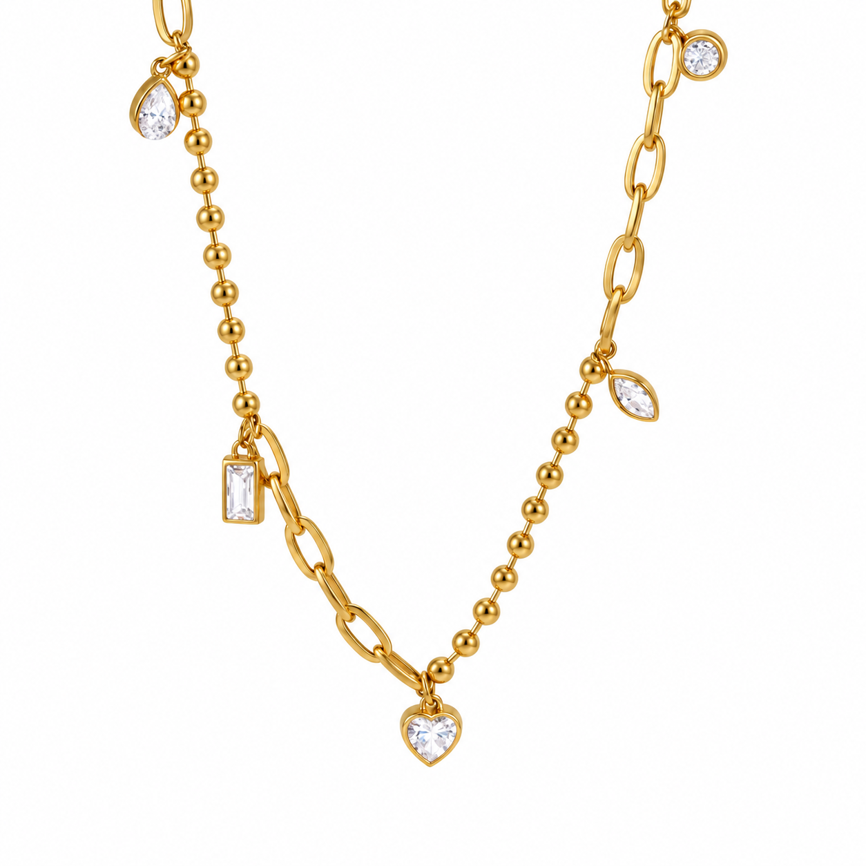 Mixed-link necklace